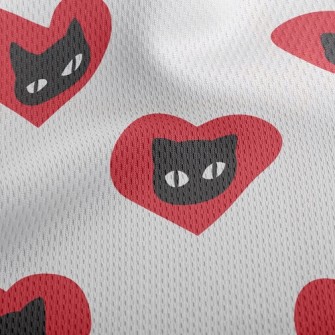 Dead Fish-eyed Loving Cat Athletic Mesh Flat Back