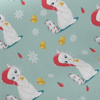 Beautiful Christmas Kitten Twill
