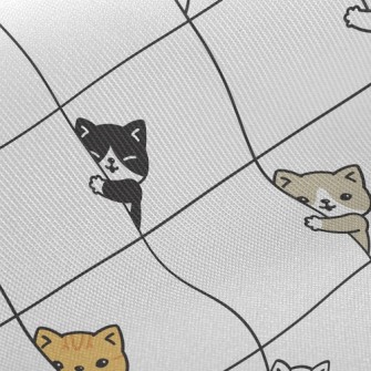 Kitten Family Peek Twill