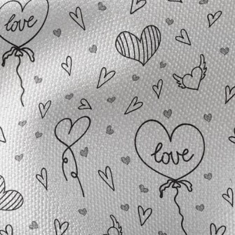 Simple Love Balloon Waterproof Canvas