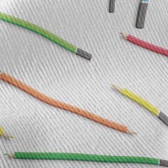 Colorful Pencils Standard Corduroy