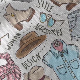 Girls Fashion Boots And Hats Waterproof Canvas