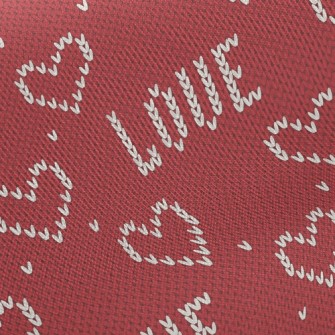 Knitted Style Heart Twill
