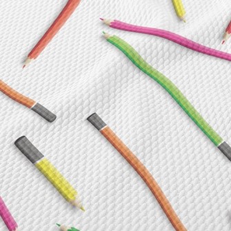 Colorful Pencils Birdseye Piqué
