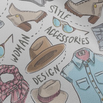 Girls Fashion Boots And Hats Chiffon