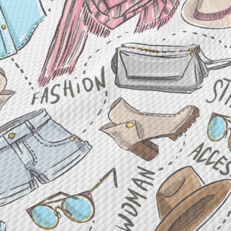 Girls Fashion Boots And Hats Birdseye Piqué