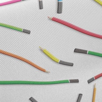 Colorful Pencils Twill