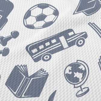 Starting School Classes Birdseye Piqué