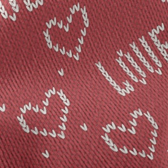 Knitted Style Heart Standard Corduroy