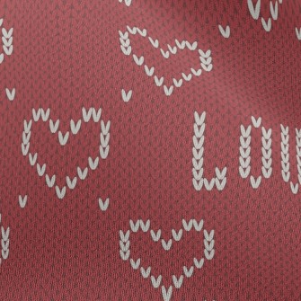 Knitted Style Heart Chiffon