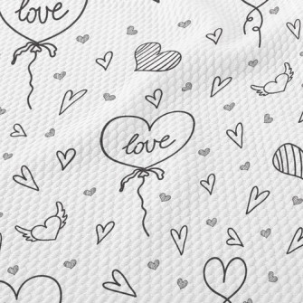 Simple Love Balloon Birdseye Piqué