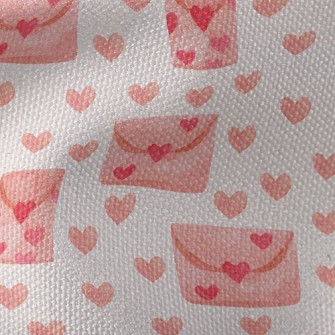 Pink Love Letter Waterproof Canvas