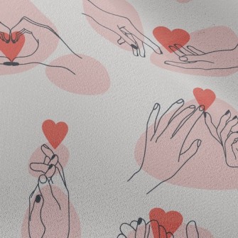 Couple Hooking Little Hands Chiffon