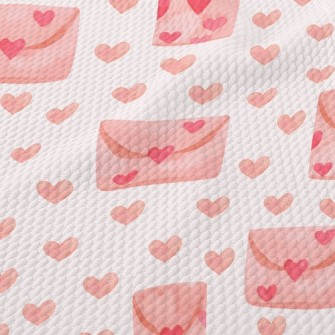 Pink Love Letter Birdseye Piqué