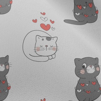 Couple Cats Who Like Each Othe Chiffon