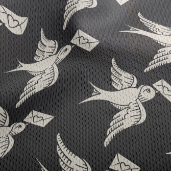 Swallow's Love Letter Athletic Mesh Flat Back