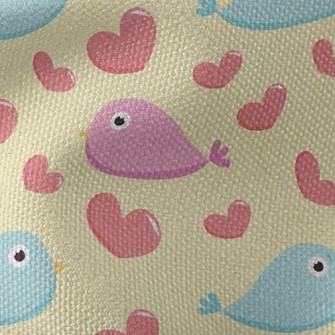 Love Bicolor Bird Waterproof Canvas