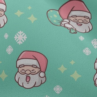 Santa Claus With Various Expre Chiffon