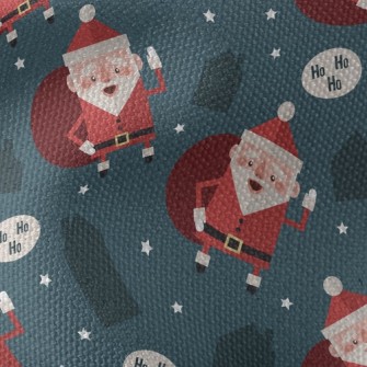 Energetic Santa Claus Waterproof Canvas