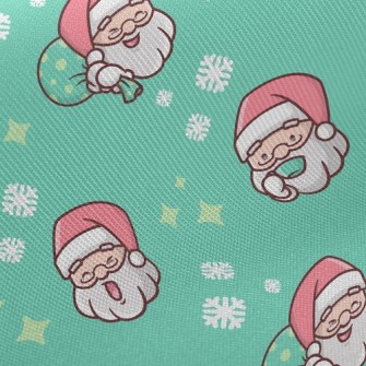 Santa Claus With Various Expre Twill