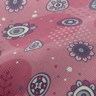 Childlike Cartoon Flowers Performance Linen