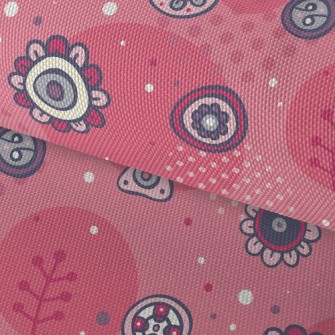 Childlike Cartoon Flowers Waterproof Oxford