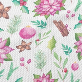 Bright And Beautiful Flowers Birdseye Piqué