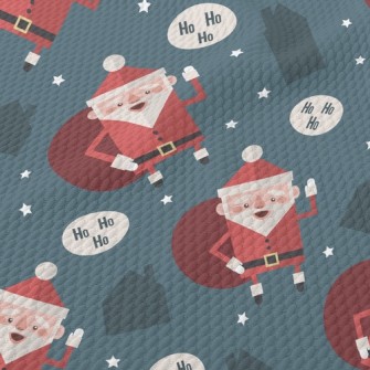 Energetic Santa Claus Birdseye Piqué