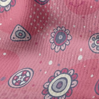 Childlike Cartoon Flowers Terry