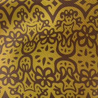 Glitter Damask Waterproof Canvas