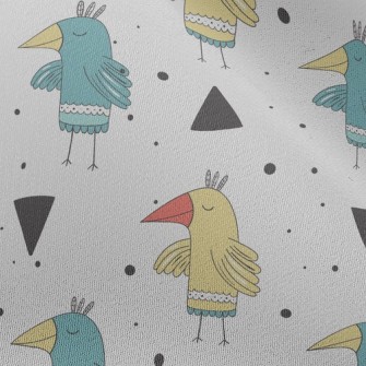 Calm Walking Big Bird Chiffon