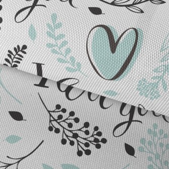 Yuanqi I Love You Heart Waterproof Oxford