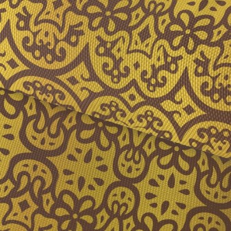 Glitter Damask Waterproof Oxford