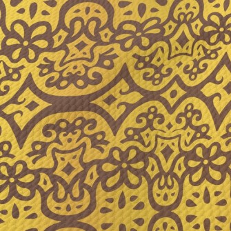 Glitter Damask Birdseye Piqué
