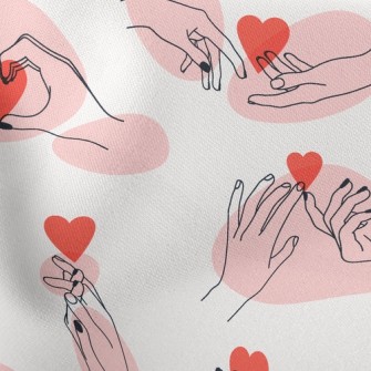 Couple Hooking Little Hands Stretch Ponte