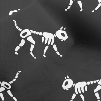 Funny Cat Bones Micro Fleece