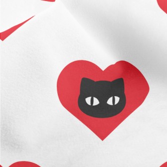 Dead Fish-eyed Loving Cat Micro Fleece