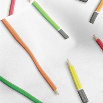 Colorful Pencils Micro Fleece