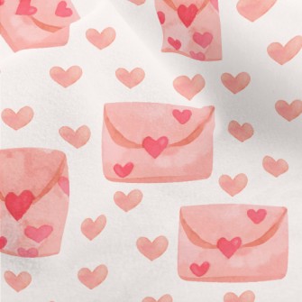 Pink Love Letter Micro Fleece