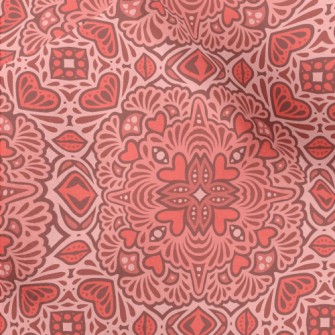 Bright And Generous Damask Micro Fleece