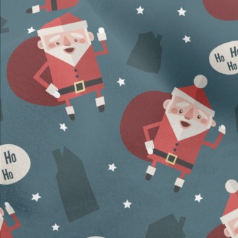 Energetic Santa Claus Micro Fleece