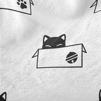 Cute Cardboard Box Cat Minky