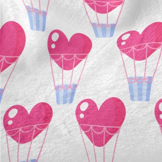 Heart Shaped Hot Air Balloon Minky
