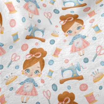 Cute Tailor Girl Minky