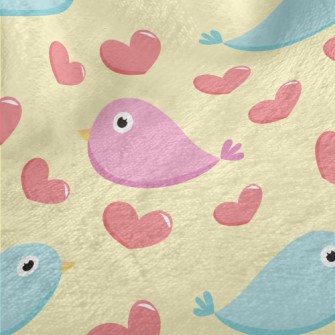 Love Bicolor Bird Minky
