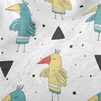Calm Walking Big Bird Minky