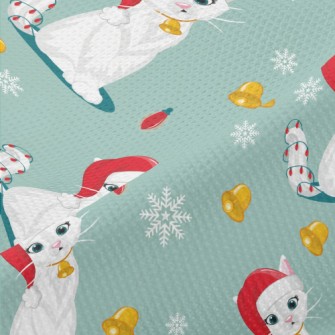 Beautiful Christmas Kitten Piqué