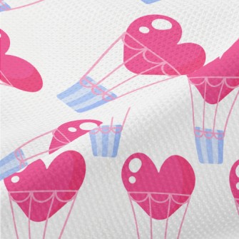 Heart Shaped Hot Air Balloon Piqué