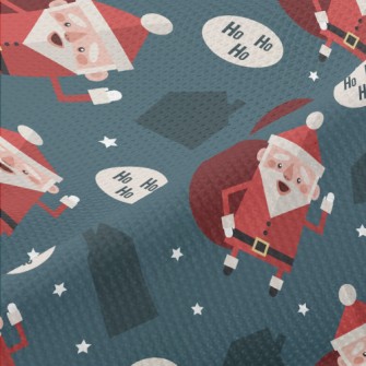 Energetic Santa Claus Piqué