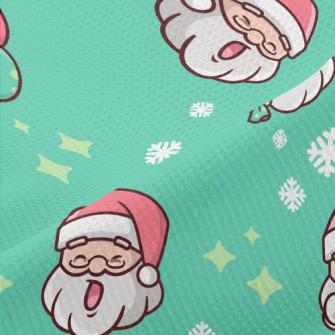 Santa Claus With Various Expre Piqué